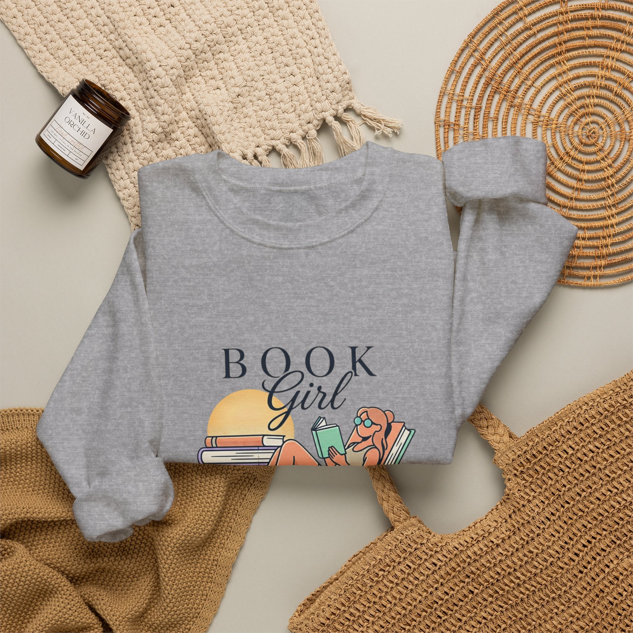Book Girl Summer Sweatshirt | BookTok, beach reads, bookish summer aesthetic
