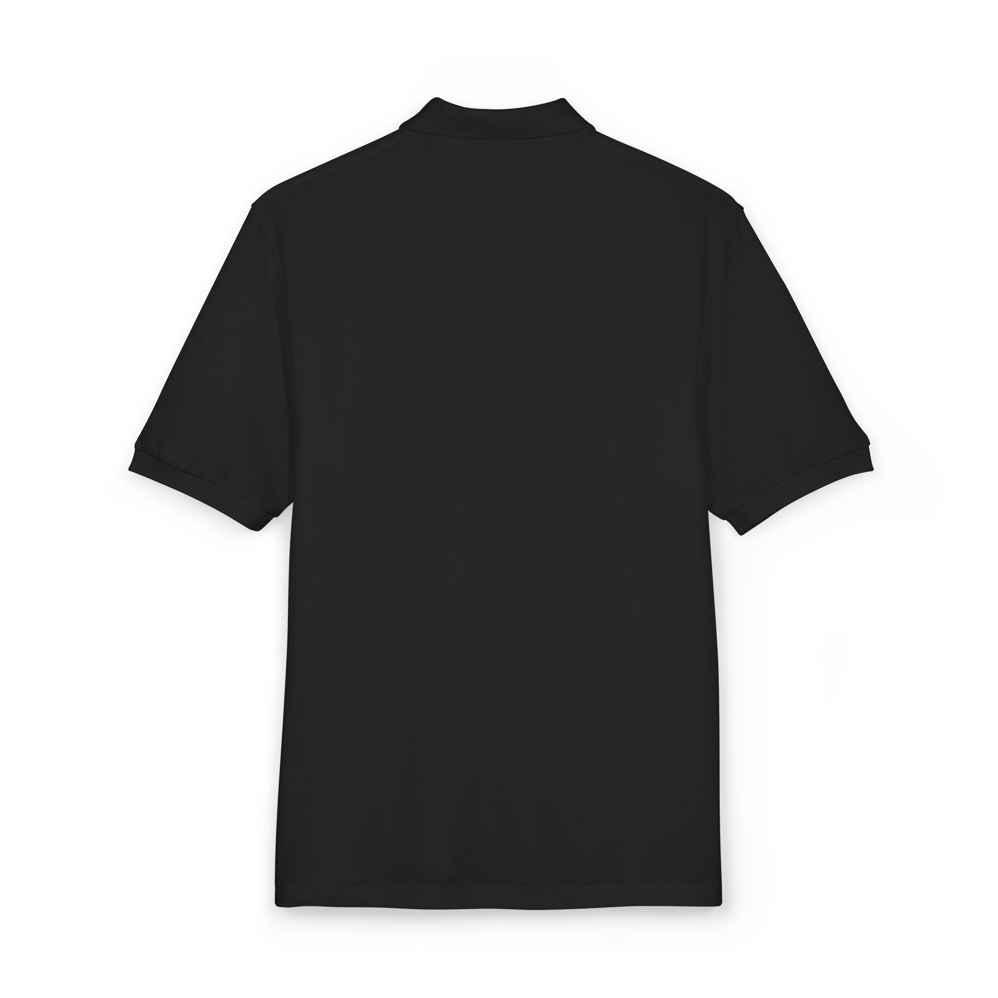 Embroidered Golden Eagle Polo — Classic Military Patch Chest Shirt