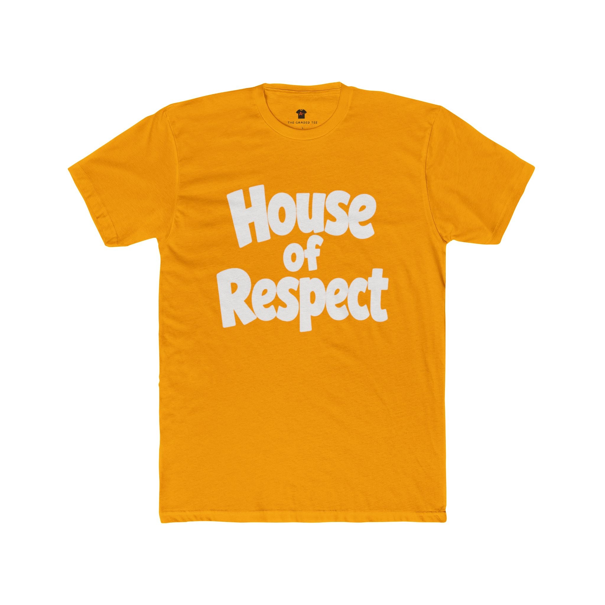 House of Respect Graphic Tee — Retro Bold Text Cotton T‑Shirt