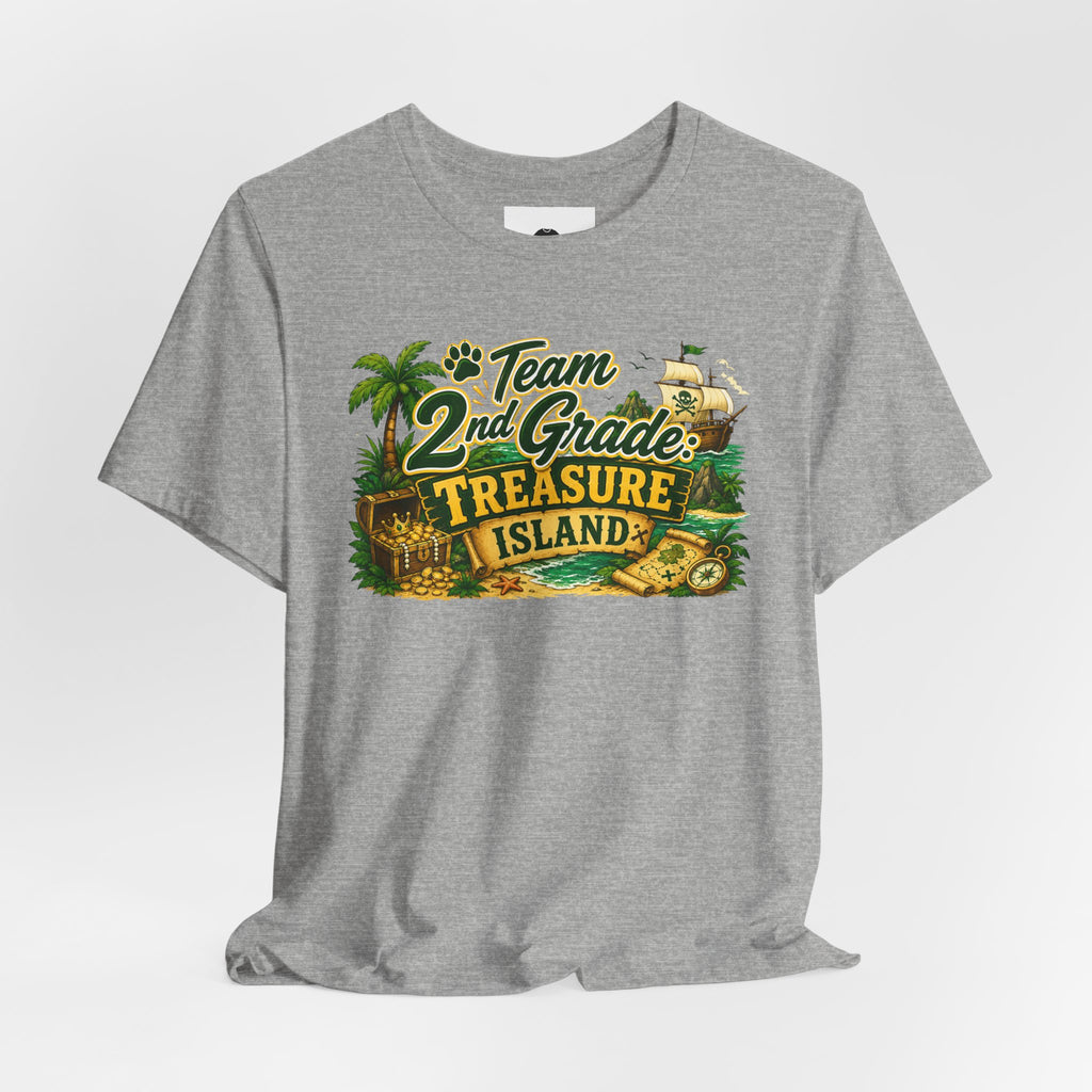 2nd Grade Treasure Island T‑Shirt — Team 2nd Grade School Spirit Tee