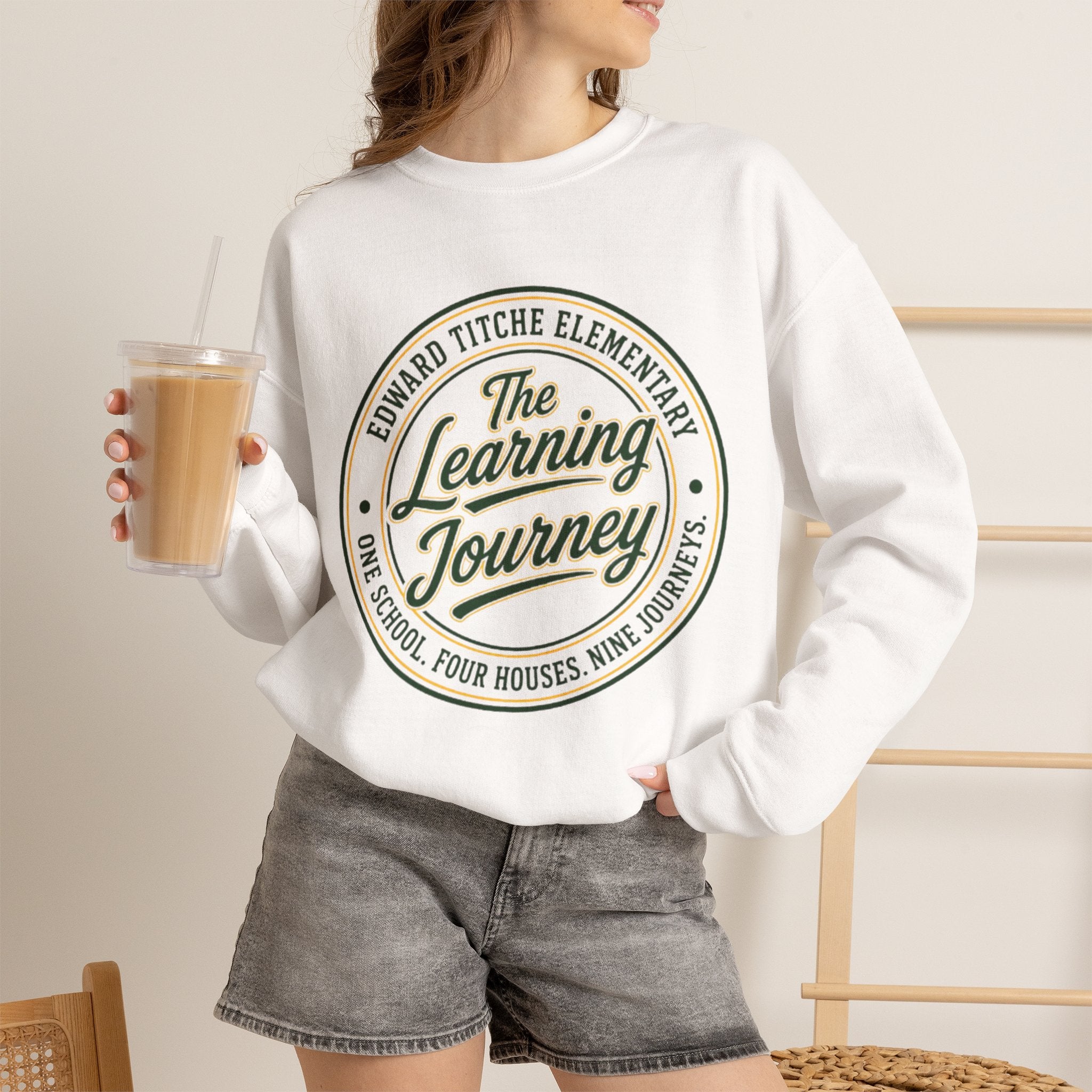 Learning Journey Crewneck Sweatshirt — Edward Titche Elementary School Spirit