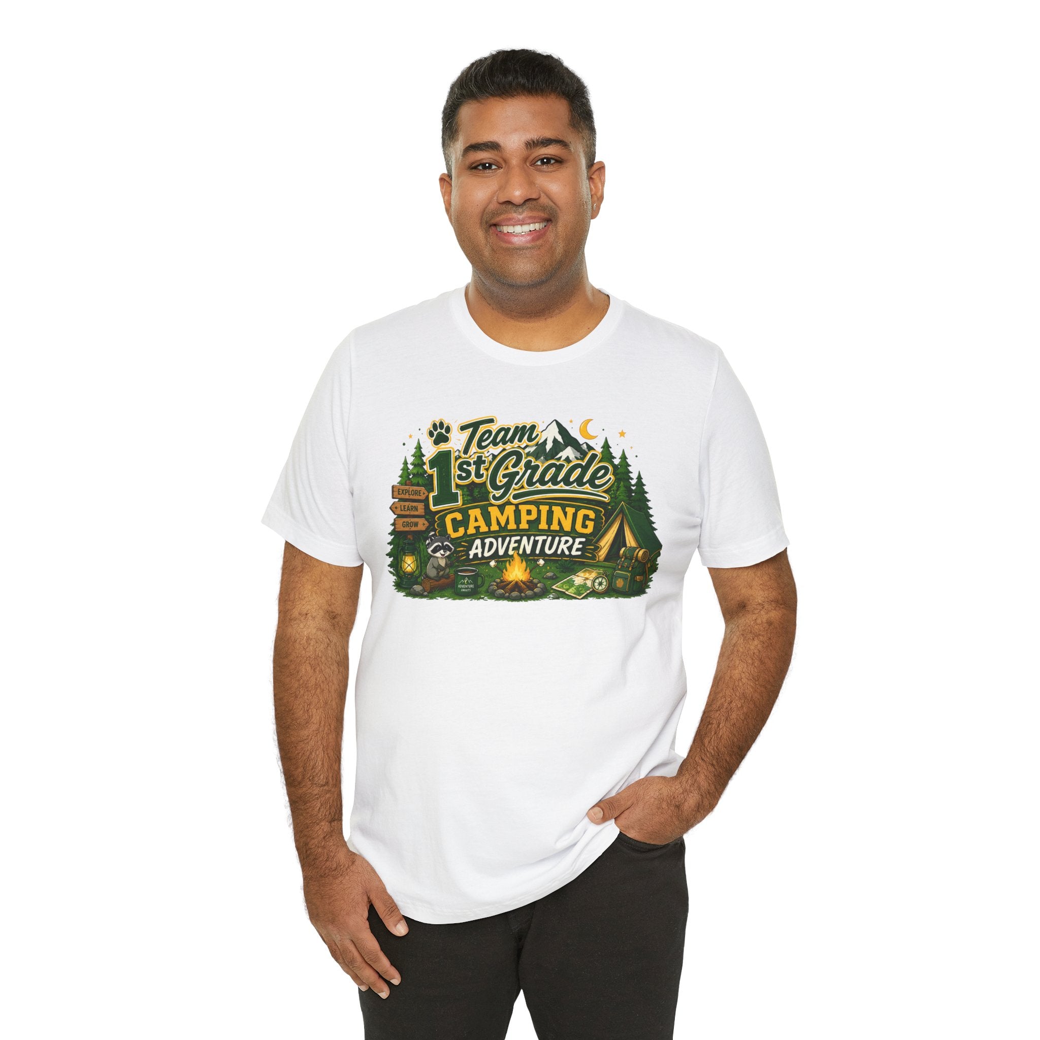 1st Grade Camping Adventure T‑Shirt — Team 1st Grade School Camping Tee