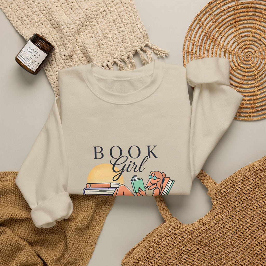 Book Girl Summer Sweatshirt | BookTok, beach reads, bookish summer aesthetic