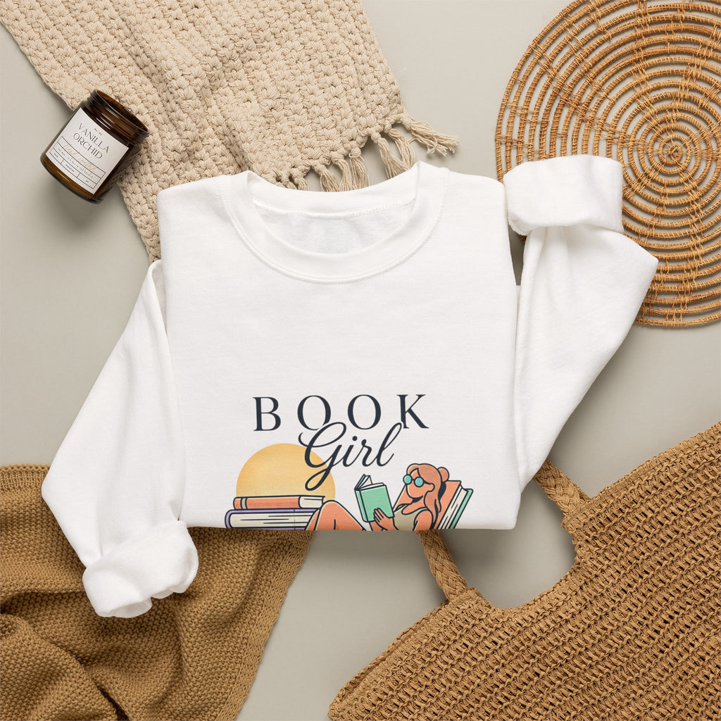Book Girl Summer Sweatshirt | BookTok, beach reads, bookish summer aesthetic