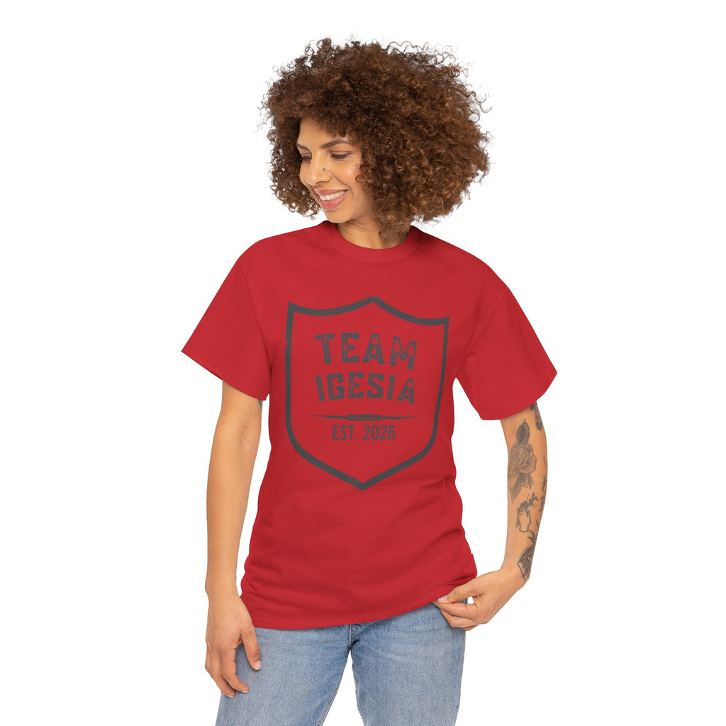 Team Iglesia Shield T-Shirt – Church Group Tee (Est. 2023)
