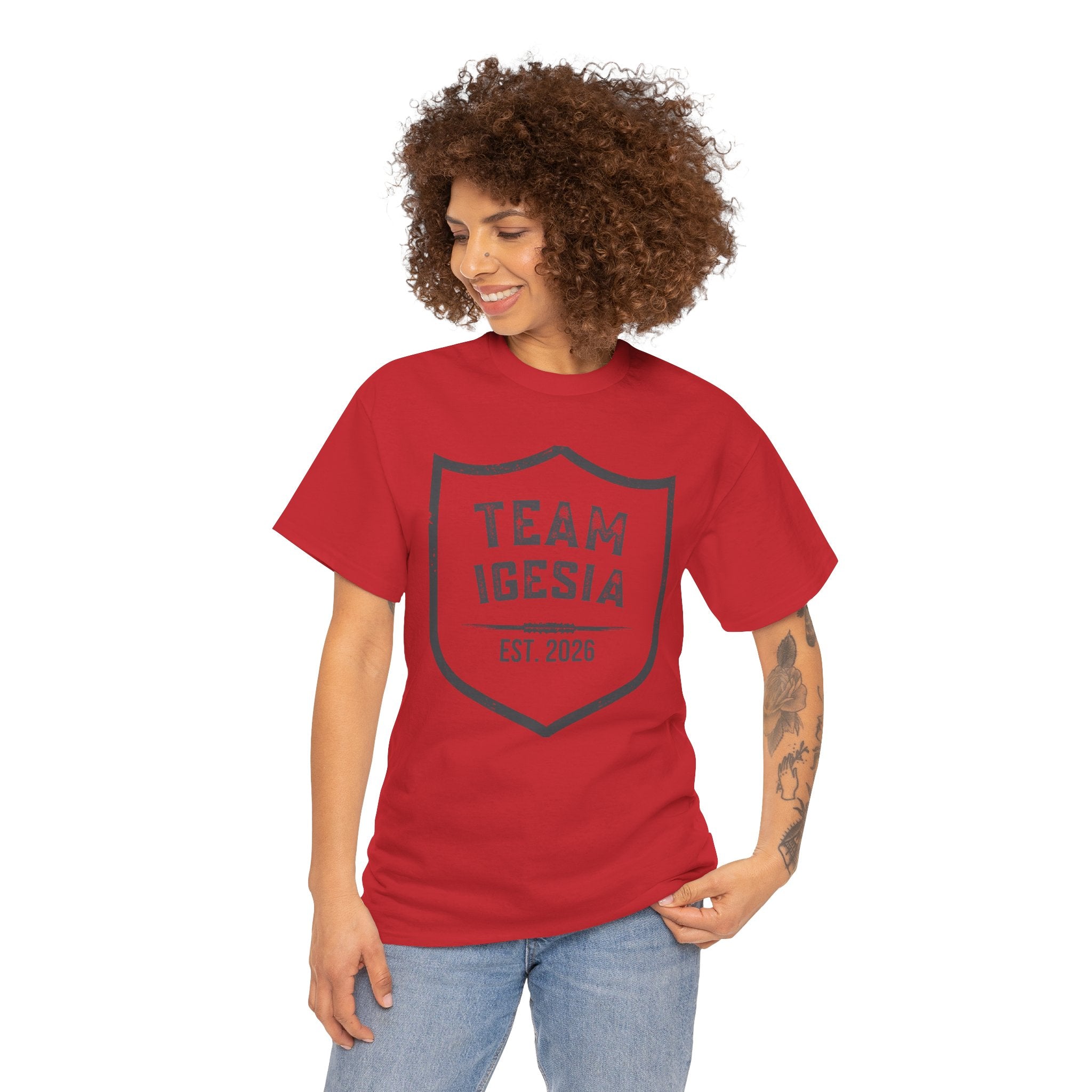 Team Iglesia Shield T-Shirt – Church Group Tee (Est. 2023)