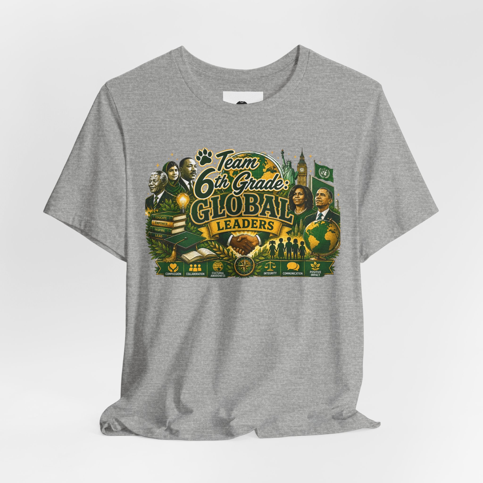 6th Grade Global Leaders T‑Shirt — "The Learning Journey" Elementary School Tee