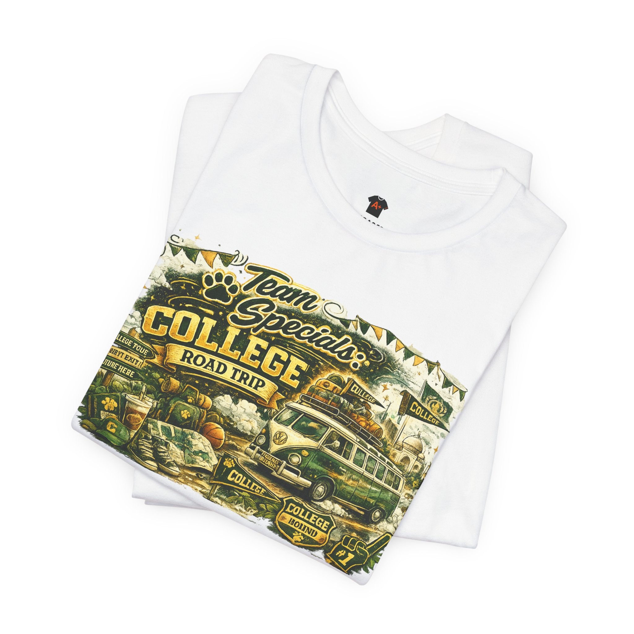 College Road Trip Tee — “The Learning Journey” Vintage School Travel Graphic T-Shirt