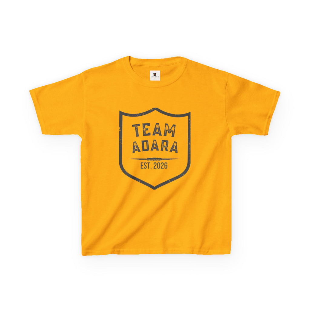 Kids Tee - "Team Adara" Shield Graphic (Est. 2026)