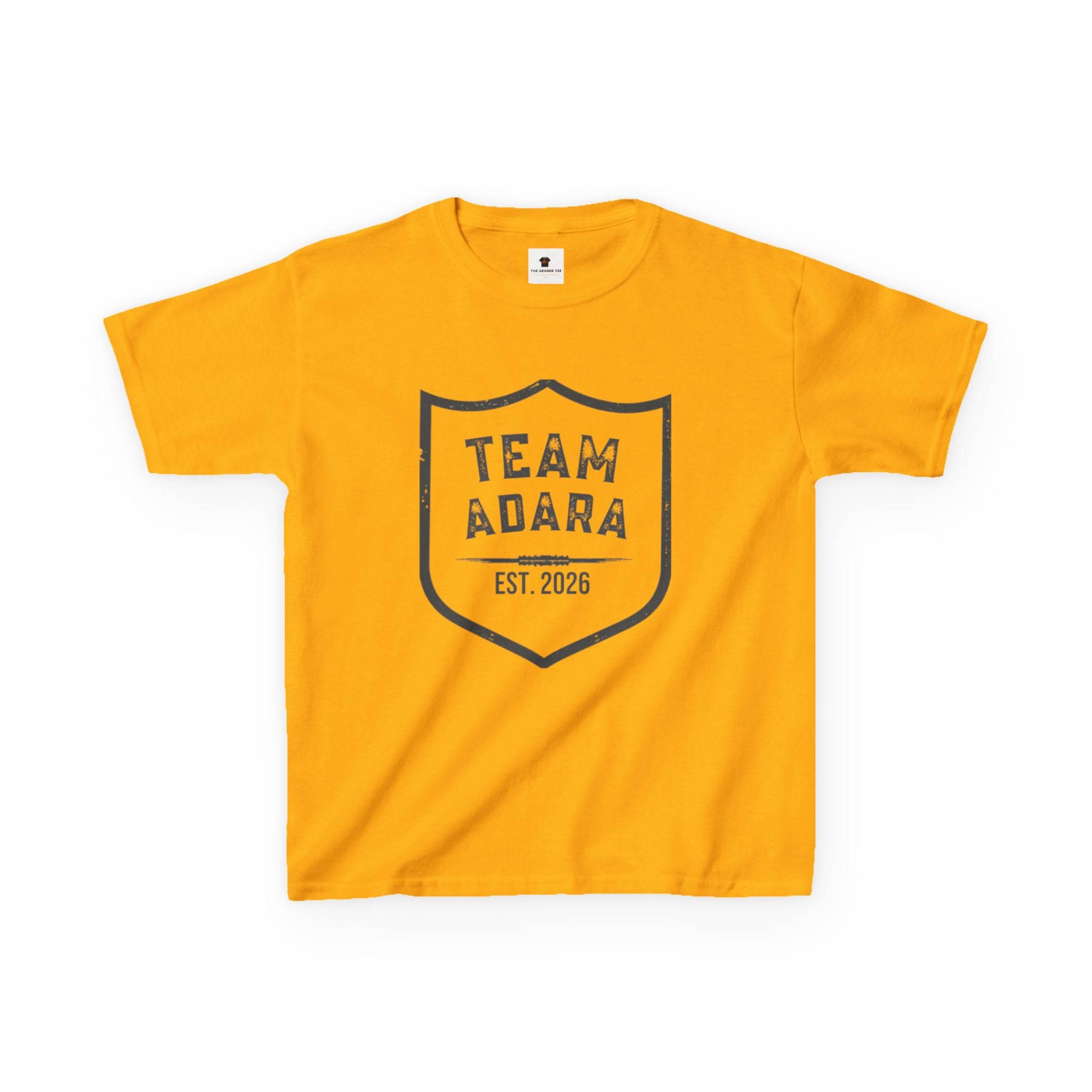 Kids Tee - "Team Adara" Shield Graphic (Est. 2026)