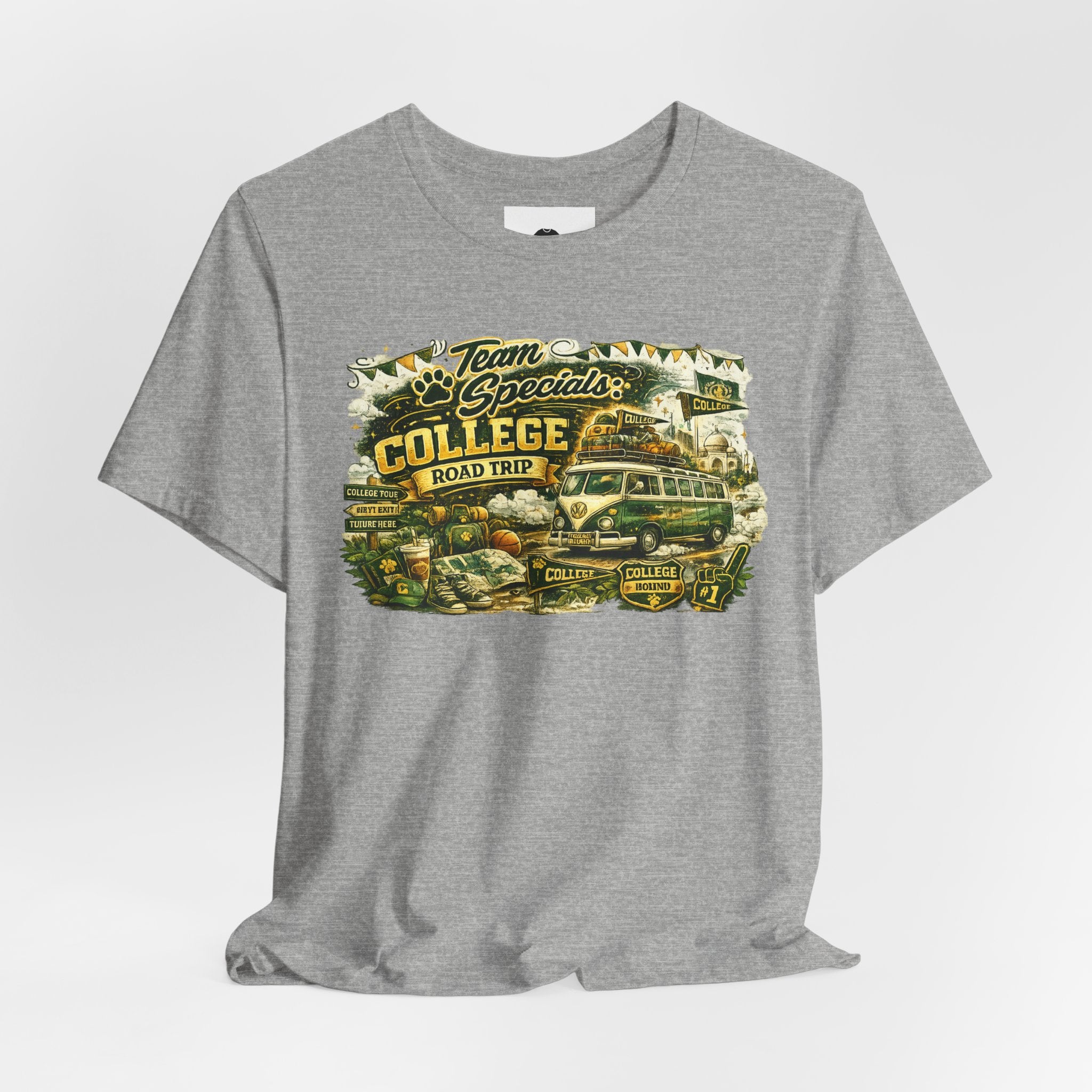 College Road Trip Tee — “The Learning Journey” Vintage School Travel Graphic T-Shirt